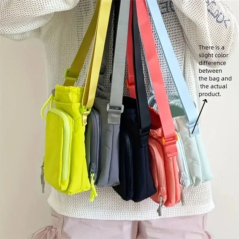 Portable Water Bottle Carrier Bag with Phone Pocket