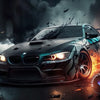Kit de Pintura con Diamantes 5D - Arte de Coche de Carreras