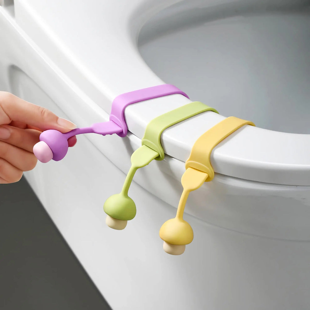 Silicone Toilet Seat Lifter (4 Pack) – Touch-Free Lid Handle