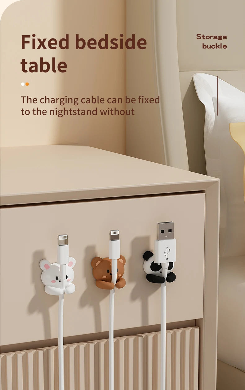Adorable Cartoon Cable Organizer Clips