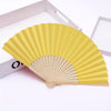 Classic Bamboo Folding Fan with Blank Canvas Design