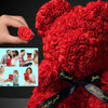 Eternal Rose Teddy Bear Gift for Mom, Valentine's Day & Home Décor