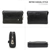 Men's Full-Grain Leather Clutch with Password Lock