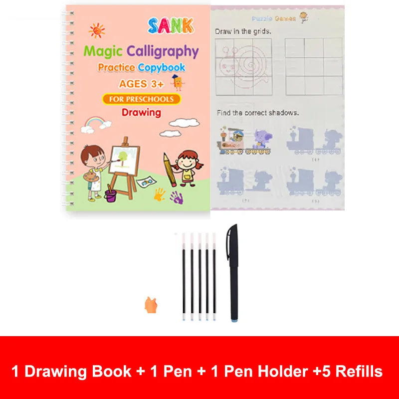 Magic Reusable Handwriting Practice Books for Kids