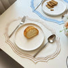 Embroidered Cotton-Linen Placemat Set – Elegant French Lace Table Decor