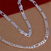 925 Sterling Silver Flat Chain Necklace