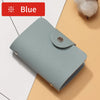 Compact Leather Card Holder Wallet with 24 Slots