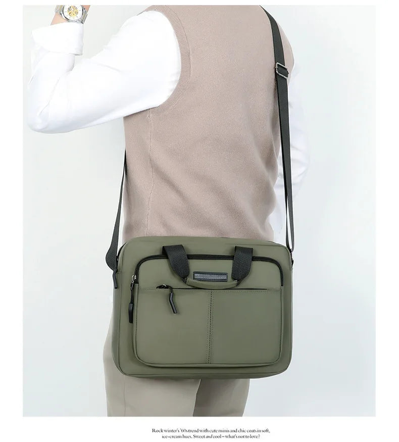 Large-Capacity Men's Messenger Bag with A4 Compatibility
