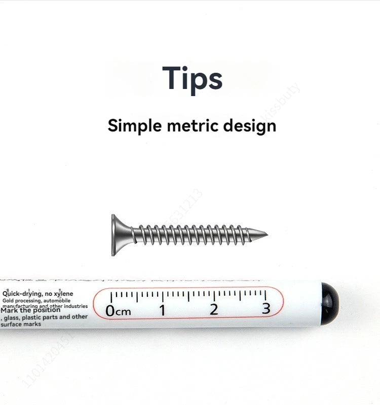 Waterproof Deep Hole Paint Markers for Metal & Woodworking