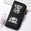 Adorable Highland Cow Long Wallet with Zipper Closure