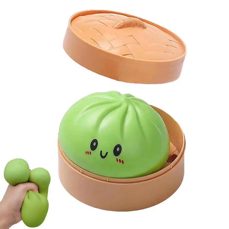 Realistic Steamed Bun Squishy Toy