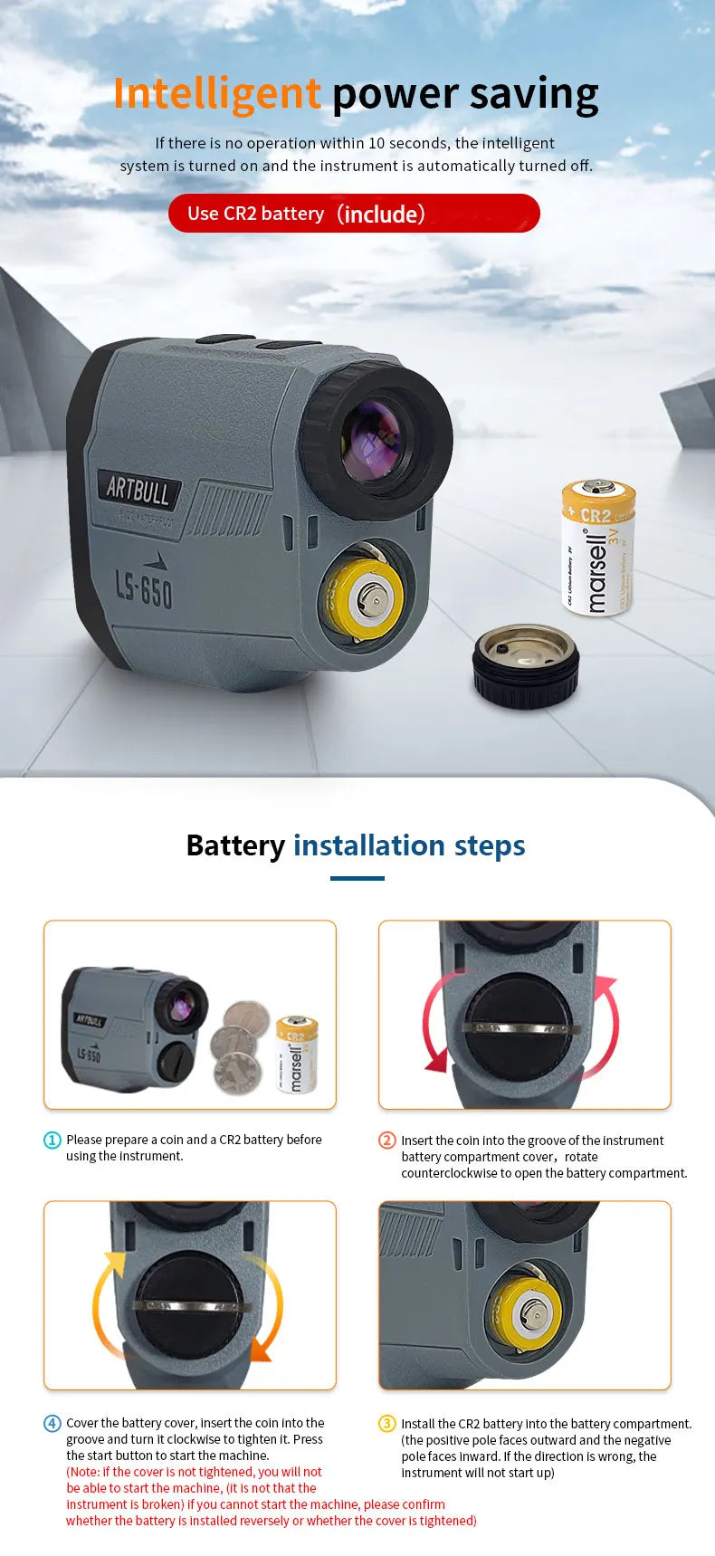 Golf Laser Rangefinder with Flag-Lock and Slope Compensation