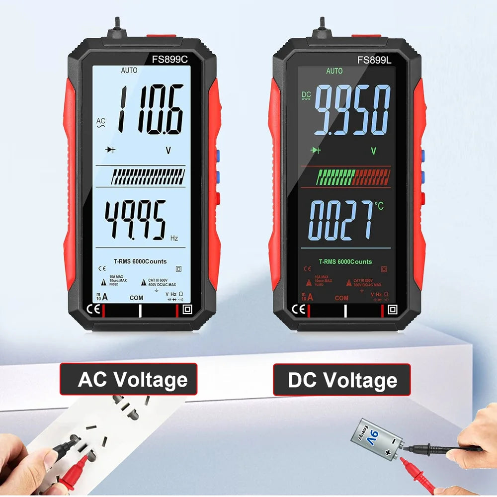 Smart True RMS Digital Multimeter with Large Display