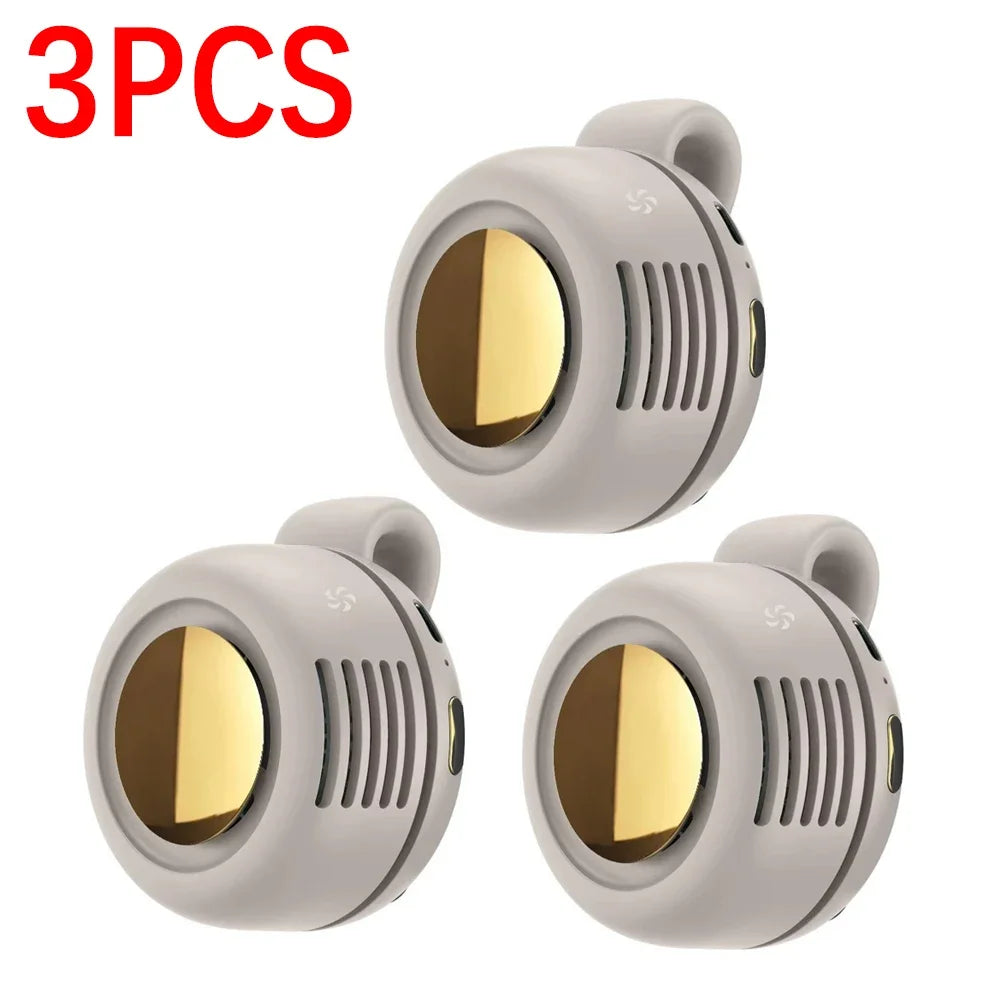 Portable Clip-On Mini Bladeless Fan with 3 Speeds