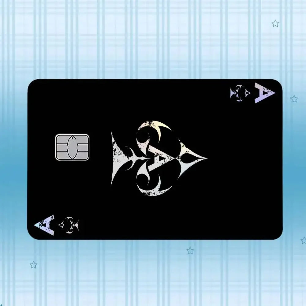 Holographic Card Skin Stickers (4-Pack) – Waterproof, Scratch-Resistant