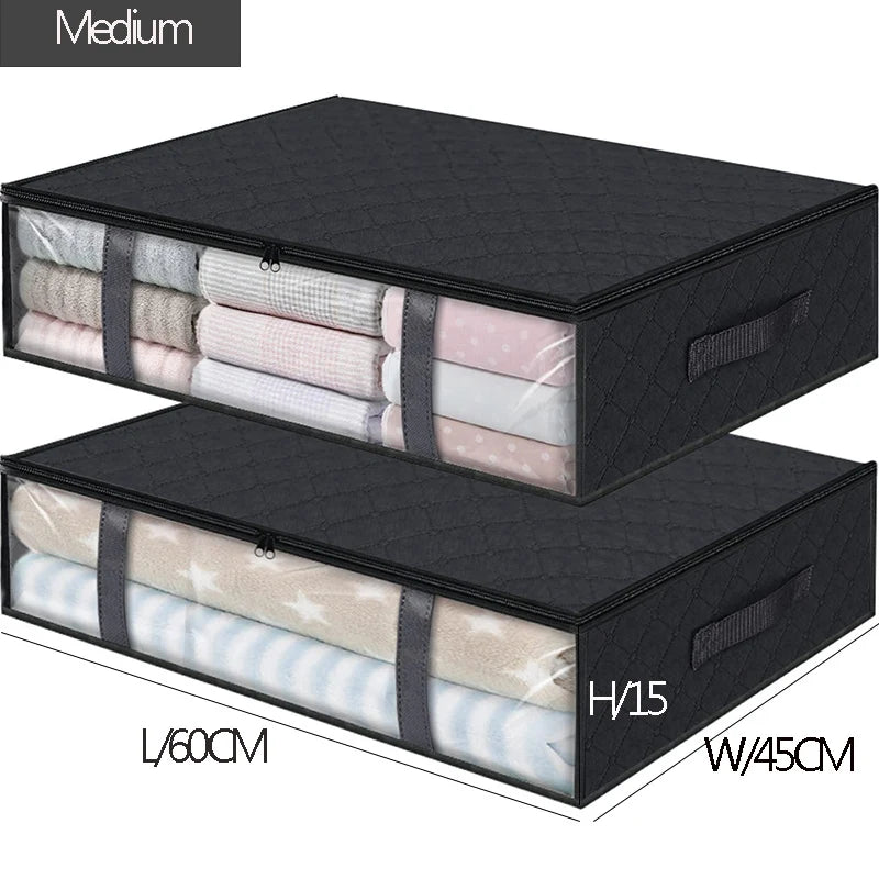 Under Bed Storage Containers with Clear Window (3-Pack)