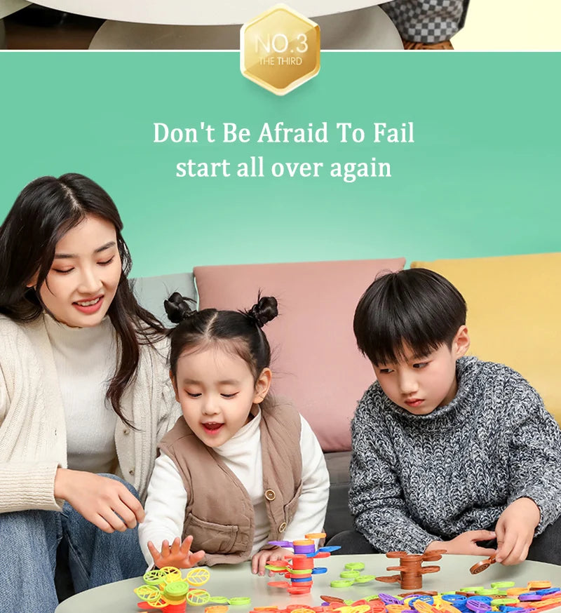 Rainbow Balance Tree Stacking Game