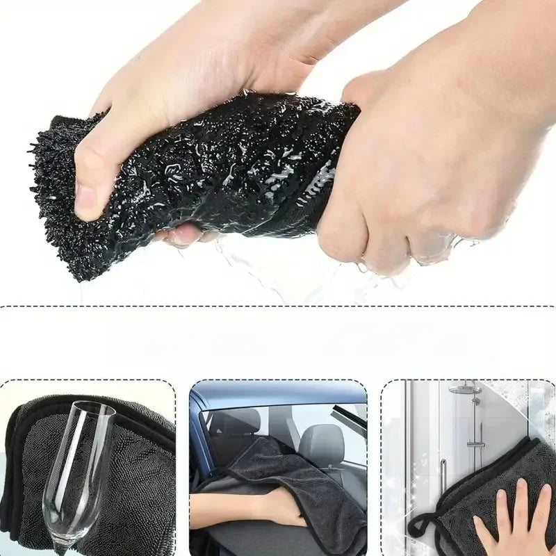 Microfiber Cleaning Cloths – 3-Pack, Quick-Dry & Absorbent