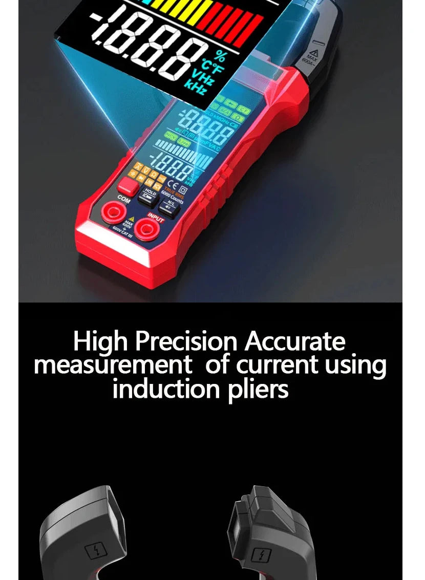 Professional Digital Clamp Meter with 600A AC/DC Range