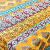 Bohemian Cotton Linen Fabric with Vintage Ethnic Print