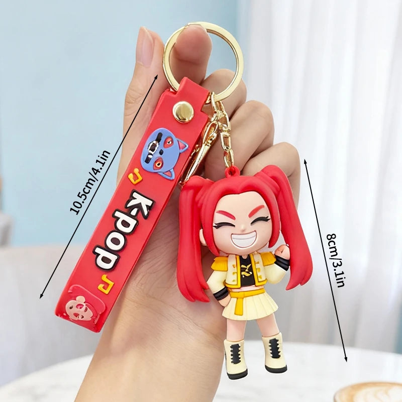 Rumi Mira & Zoey Anime Character Keychain Set