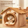 Cama para Perros Tipo Cueva con Funda Extraíble