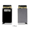 Slim RFID Blocking Metal Cardholder with Pop-Up Mechanism