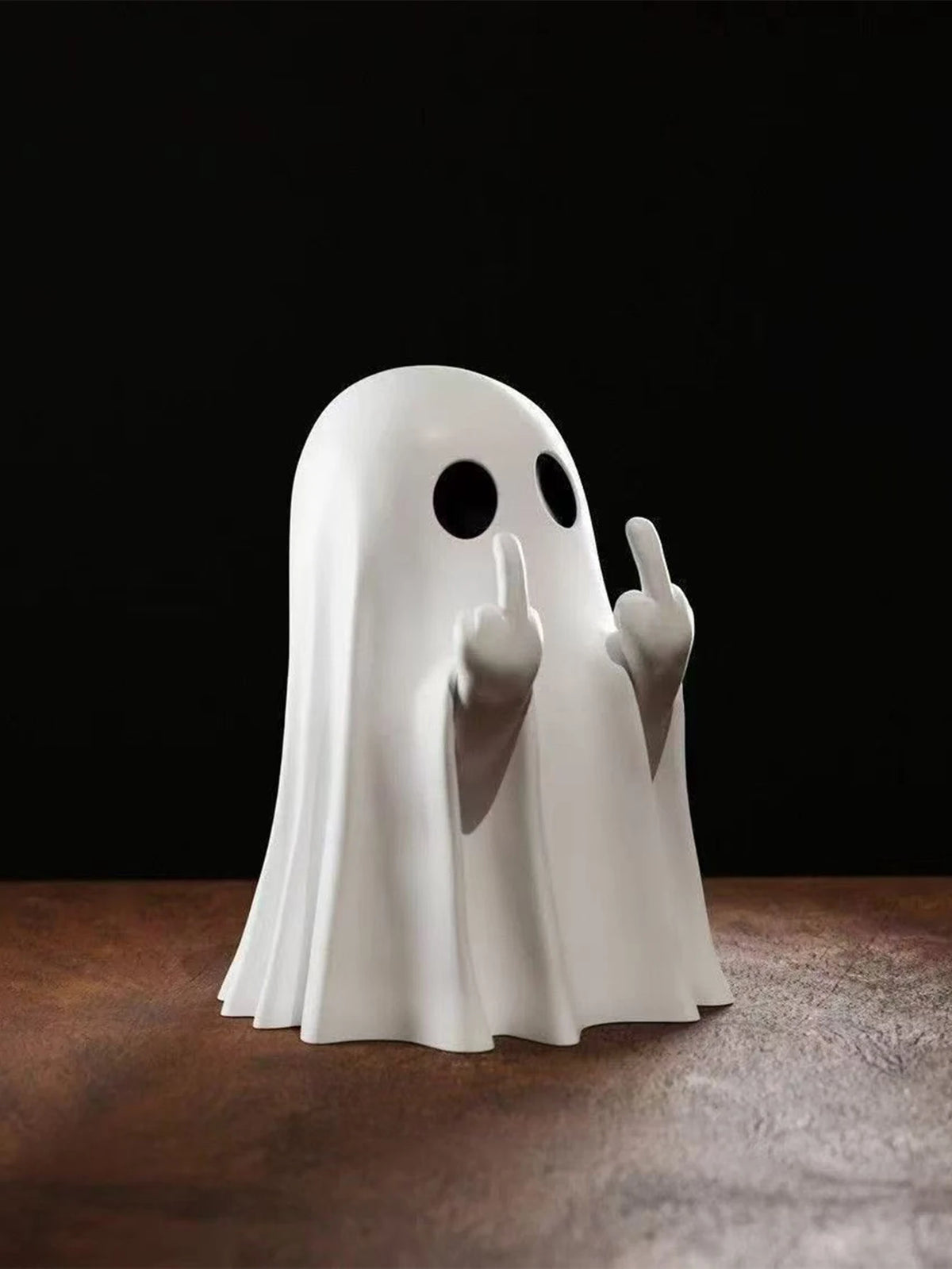 Mischievous Ghost Figurine - Mini Halloween Statue