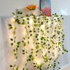 Luces de hadas con vid artificial y bombillas LED