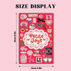 Sweetheart Sticker Book - 30 Sheets of American Style Vintage Stickers for DIY Projects
