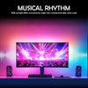 A computer monitor displaying a vibrant concert scene with bright lights and a crowd, set against a purple background.