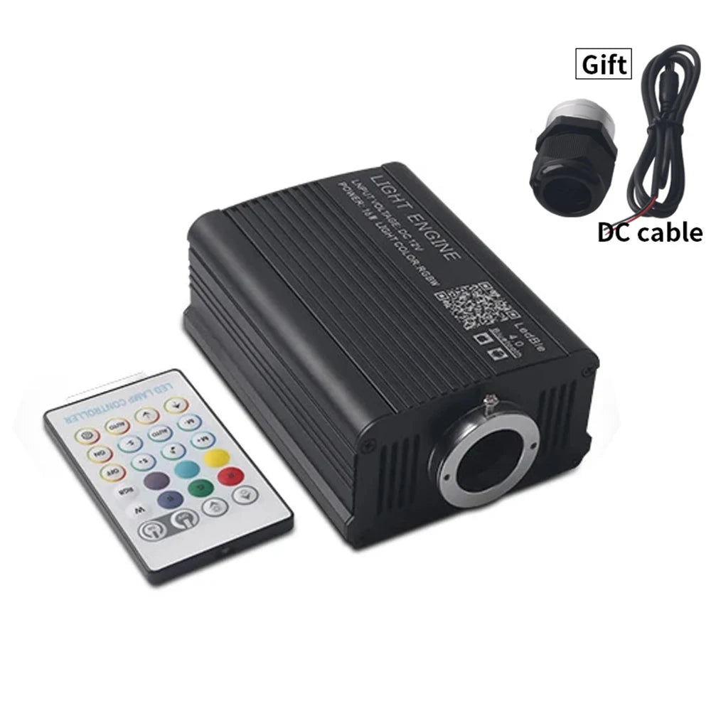 16W Starry Sky Fiber Optic Car Ceiling Light with Music Sync