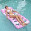 Aufblasbarer Pool-Lounger mit Kopfstütze
