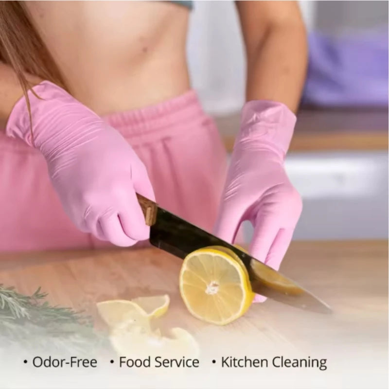 Disposable Nitrile Gloves (100-Pack) - Latex-Free & Powder-Free