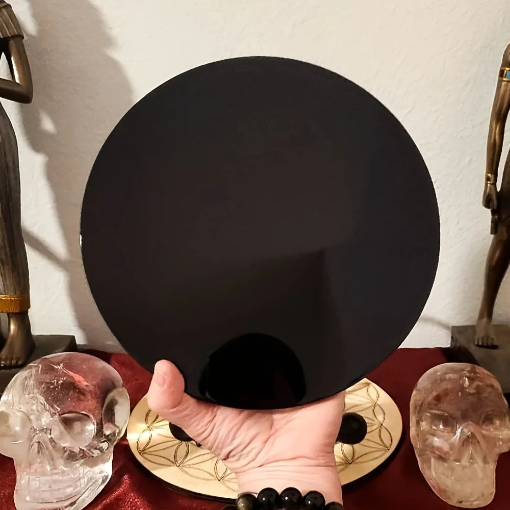 Natural Obsidian Divination Mirror