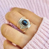Oval Imitation Opal Ring for Women