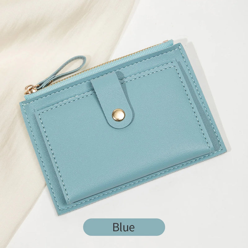 Slim PU Leather Card Holder Wallet
