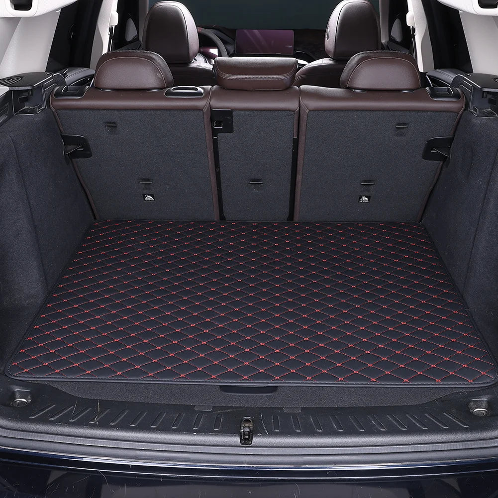 PU Leather Rhombus Pattern Car Trunk Mat