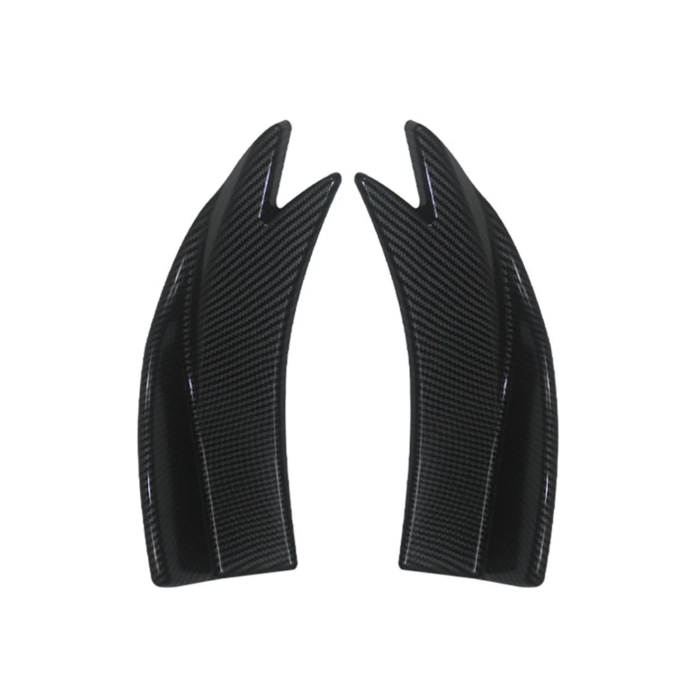 Universal Car Rear Bumper Splitters with Carbon Fiber Finish