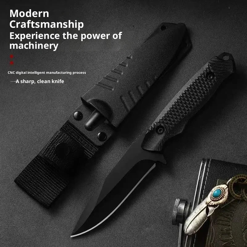 Stainless Steel Fixed Blade Outdoor Knife with Sheath