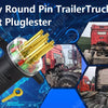 7-Way Round Pin Trailer Circuit Tester for Semi-Trucks