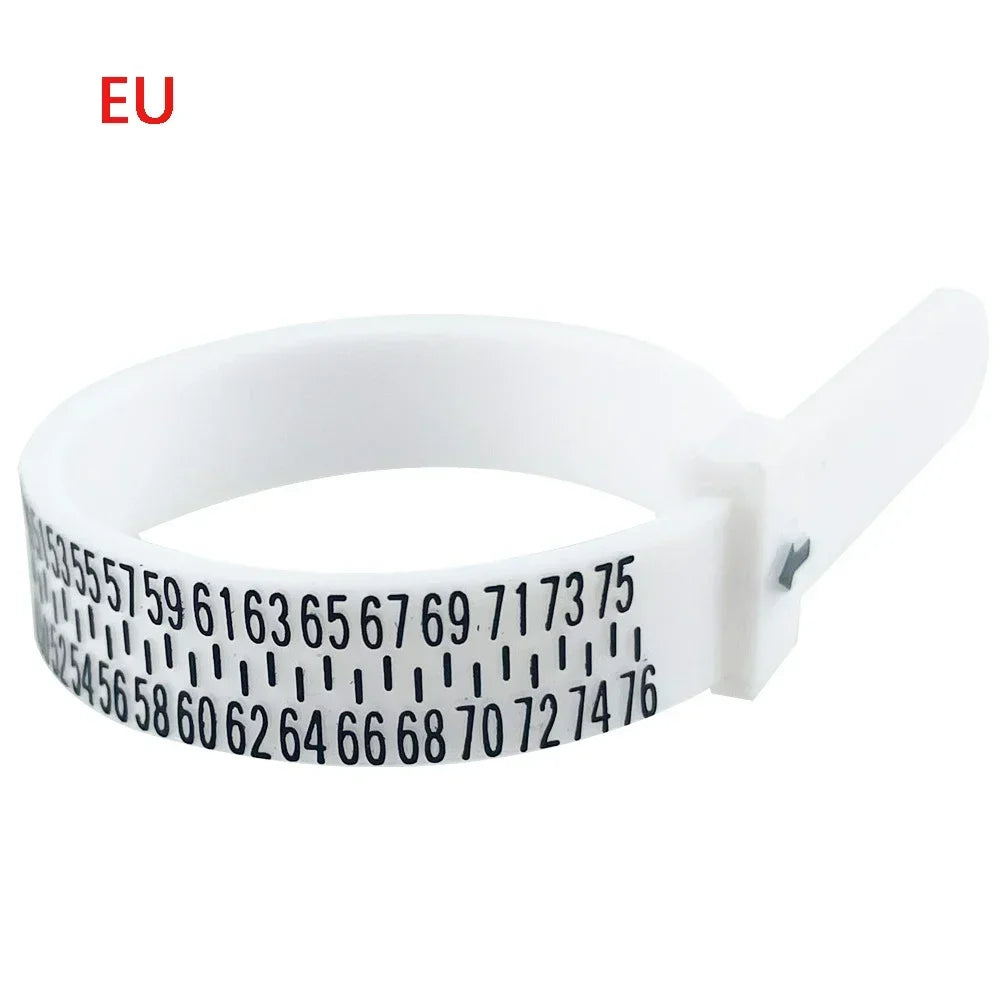 Universal Ring Sizer Gauge – Adjustable Plastic Finger Measuring Tool