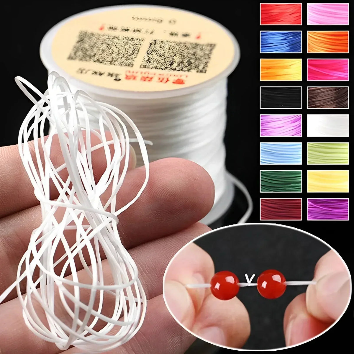 Elastic Crystal Beading Cord for Jewelry Making