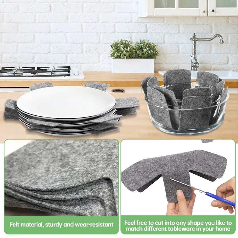 Felt Pot Protectors and Cookware Dividers