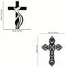 Elegant Metal Cross Wall Art for Home and Office