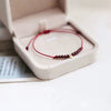 Handwoven Crystal Anklet with Natural Stone Charms
