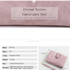 Compact Frosted Tri-Fold Wallet for Women