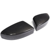 Glossy black carbon fiber side mirror covers for Maserati Ghibli or Quattroporte cars