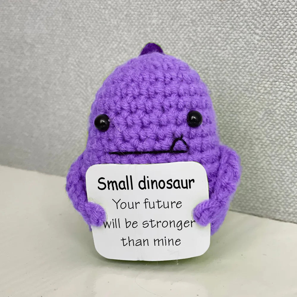 Handmade Crochet Dumpster Fire Doll – Funny Emotional Support Decor