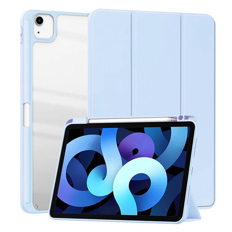 Slim Smart Cover Case for iPad with Pencil Holder
